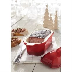 Terrine En Céramique émaillée 20,5 Cm Rouge -Cuisine Soldes Magasin 059124 4 4 Terrine en ceramique emaillee 20 5 cm rouge Mathon