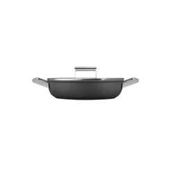 Smeg Sauteuse Aluminium Antiadhésive 28 Cm Noir Mat Avec Couvercle En Verre Trempé -Cuisine Soldes Magasin 112002 2 1 Sauteuse aluminium antiadhesive 28 cm noir mat avec couvercle en verre trempe Smeg