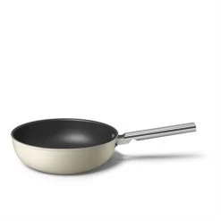 Smeg Wok Aluminium Antiadhésif 30 Cm Crème Mat -Cuisine Soldes Magasin 116001 3 2 Wok aluminium antiadhesif 30 cm creme mat Smeg