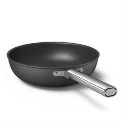 Smeg Wok Aluminium Antiadhésif 30 Cm Noir Mat -Cuisine Soldes Magasin 133005 2 4 Wok aluminium antiadhesif 30 cm noir mat Smeg