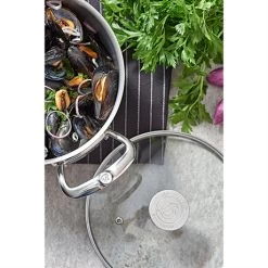 De Buyer Couvercle En Verre Cerclé Inox 18 Cm -Cuisine Soldes Magasin 147016 1 2 Couvercle en verre cercle inox 18 cm De Buyer