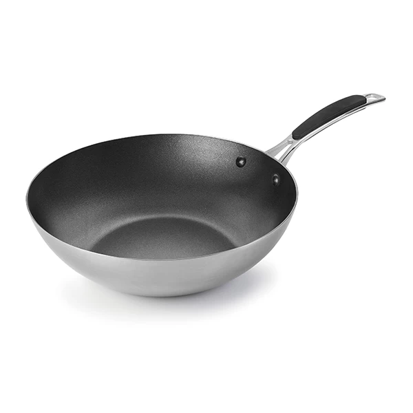 Wok Inox Anti Adhérent Trimetal 28 Cm 3 Wok Inox Anti Adhérent Trimetal 28 Cm