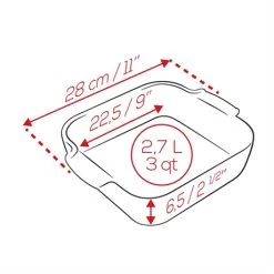 Peugeot Plat Four Carré Céramique Rouge 28 Cm -Cuisine Soldes Magasin 201184 1 2 Plat four carre ceramique rouge 28 cm Peugeot