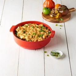 Peugeot Plat Four Rond Céramique Rouge 27 Cm -Cuisine Soldes Magasin 201196 2 3 Plat four rond ceramique rouge 27 cm Peugeot
