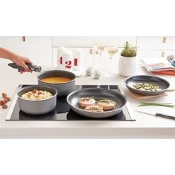 Set 2 Poêles Et 2 Casseroles Anti-adhésives Délice Et Manche Amovible -Cuisine Soldes Magasin 20215 4 3 Set 2 poeles et 2 casseroles anti adhesives Delice et manche amovible Mathon
