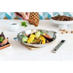 Poêle Inox Strate 24 Cm -Cuisine Soldes Magasin 271141 3 4 Poele inox Strate 24 cm Cristel