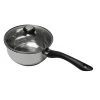 Casserole Inox Avec Couvercle En Verre 20 Cm -Cuisine Soldes Magasin 274055 0 2 Casserole inox avec couvercle en verre 20 cm Baumalu
