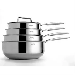 Casserole Inox Castel'Pro 16 Cm -Cuisine Soldes Magasin 274060 1 2 Casserole inox Castel Pro 16 cm Cristel