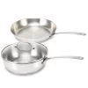 BEKA Lot Poêle Et Sauteuse Inox Belvia 24 Cm