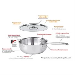 Batterie De Cuisine Inox Castel’Pro -Cuisine Soldes Magasin 279198 4 1 Batterie de cuisine inox Castel Pro Cristel