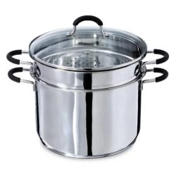 Marmite Haute Rapid Cook Avec Couvercle Et élément Vapeur 26 Cm 8,5 L -Cuisine Soldes Magasin 27938 1 7 Marmite haute Rapid Cook avec couvercle et element vapeur 26 cm 8 5 L Mathon