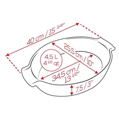 Peugeot Plat à Four Ovale Appolia 40 Cm écru 4 Peugeot Plat à Four Ovale Appolia 40 Cm écru – Image 2