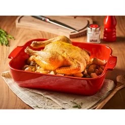 Peugeot Set 2 Petits Plats à Four Rouge Céramique 21 Et 25cm -Cuisine Soldes Magasin 309023 2 2 Set 2 petits plats a four rouge ceramique 21 et 25cm Peugeot