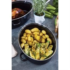 Cocotte Roaster 38 Cm Acier émaillé -Cuisine Soldes Magasin 381007 2 1 Cocotte roaster 38 cm acier emaille Baumalu