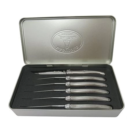 Coffret 6 Couteaux à Steak Laguiole Inox 3 Coffret 6 Couteaux à Steak Laguiole Inox