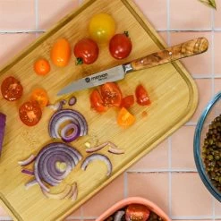 Couteau Office Bois D'olivier Lame Inox 8 Cm -Cuisine Soldes Magasin 471182 1 2 Couteau Office bois d olivier lame inox 8 cm Mathon