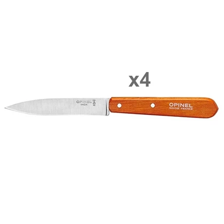 Opinel Set 4 Couteaux Office Lames Lisses Inox 10 Cm Coloris Mandarine 4 Opinel Set 4 Couteaux Office Lames Lisses Inox 10 Cm Coloris Mandarine – Image 2