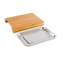 Planche à Découper Bambou 34 Cm Avec Bac Amovible Inox 9 Planche à Découper Bambou 34 Cm Avec Bac Amovible Inox -Cuisine Soldes Magasin 481016 2 4 Planche a decouper bambou 34 cm avec bac amovible inox Mathon