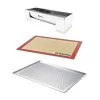 Gouttière à Bûche Démontable En Inox Avec Plaque à Pâtisserie Et Tapis De Cuisson -Cuisine Soldes Magasin 509160 0 1 Gouttiere a buche demontable en inox avec plaque a patisserie et tapis de cuisson Mathon