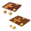 Lot De 2 Flexi'Plaques En Silicone - 20 Mini-muffins Et 24 Mini-madeleines