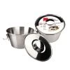 Ibili Moule à Flan Et Pudding En Acier Inoxydable 20 Cm