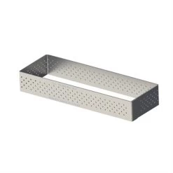 De Buyer Cercle à Tarte Rectangulaire Perforé 12 X 4 Cm