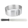 Set Couteau à Génoise Spatule à Glaçage Et Cercle à Trancher Extensible Inox -Cuisine Soldes Magasin 579034 0 1 Set couteau a genoise spatule a glacage et cercle a trancher extensible inox Mathon