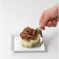 Lot 3 Cercles De Présentation En Inox Avec Poussoir + 3 Supports -Cuisine Soldes Magasin 57986 2 4 Lot 3 cercles de presentation en inox avec poussoir 3 supports Mathon