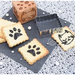 Kit Décoration De Biscuits Chat -Cuisine Soldes Magasin 580013 3 1 Kit decoration de biscuits Chat Scrapcooking