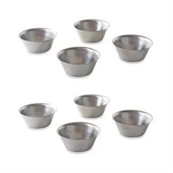 Lot 8 Moules Originaux à Pastéis De Nata - Flans Portugais