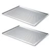 Lot 2 Plaques à Pâtisserie Micro-perforée En Aluminium 40 Cm