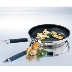 Set Poêle Anti-adhérente Rapid Cook 24 Cm Et 2 éponges Végétales -Cuisine Soldes Magasin 609167 2 1 Set poele anti adherente Rapid Cook 24 cm et 2 eponges vegetales Mathon