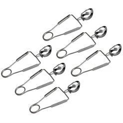 Lot De 6 Pinces à Escargot Inox
