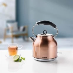 Cuisine Soldes Magasin -Cuisine Soldes Magasin 702051 1 1 Bouilloire electrique retro coloris cuivre 1 7 L 1850 2200 W Bestron