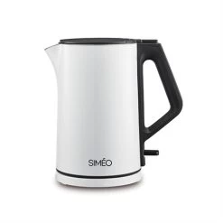 Bouilloire électrique Double Paroi 1,4 L 2000 W Blanche