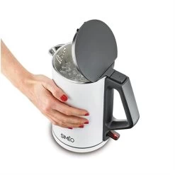 Bouilloire électrique Double Paroi 1,4 L 2000 W Blanche -Cuisine Soldes Magasin 702056 2 1 Bouilloire electrique double paroi 1 4 L 2000 W blanche Simeo