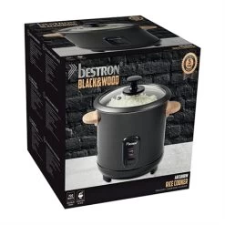 Bestron Cuiseur à Riz 1,8L Poignées Bambou -Cuisine Soldes Magasin 713014 4 1 Cuiseur a riz 1 8L poignees bambou Bestron