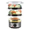 Cuiseur Vapeur Compact 3 Paniers 6 L TCV-364 -Cuisine Soldes Magasin 713103 0 1 Cuiseur vapeur compact 3 paniers 6 L TCV 364 Techwood