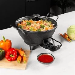 Princess Wok électrique 7 L 1400 W 01.162389.01.001 -Cuisine Soldes Magasin 718001 3 2 Wok electrique 7 L 1400 W 01 162389 01 001 Princess