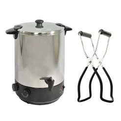 Lot Stérilisateur Inox 28L Et Pince à Bocal