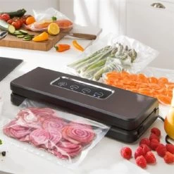 Appareil à Emballer Sous Vide Inox Brossé 37 Cm 150 W KCPSV60S -Cuisine Soldes Magasin 720005 4 4 Appareil a emballer sous vide inox brosse 37 cm 150 W KCPSV60S Mathon par Kitchen Chef Professional