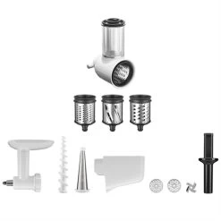 KitchenAid Kit 3 Accessoires Passoire à Fruit Et Légume, Tranche Râpe Et Hachoir 5KSMFPPC