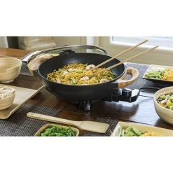 Bestron Wok électrique Avec Couvercle En Verre 1500 W -Cuisine Soldes Magasin 728059 1 1 Wok electrique avec couvercle en verre 1500 W Bestron