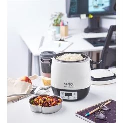 Lunch Box électrique Programmable 1,5 L 300 W Blanc Et Noir -Cuisine Soldes Magasin 728063 3 4 Lunch box electrique programmable 1 5 L 300 W blanc et noir Simeo