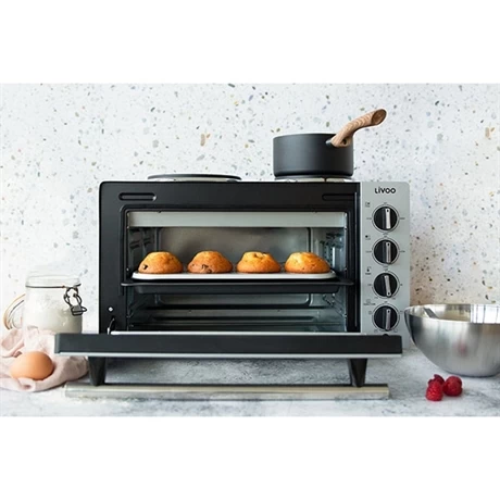 LIVOO Mini Four Avec Plaques électriques 30 L 3300 W DOC211 3 LIVOO Mini Four Avec Plaques électriques 30 L 3300 W DOC211