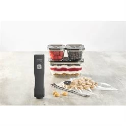 Caso Pompe De Mise Sous Vide électrique Vacu One Touch Eco-Set Avec Accessoires -Cuisine Soldes Magasin 760363 4 1 Pompe de mise sous vide electrique Vacu One Touch Eco Set avec accessoires Caso