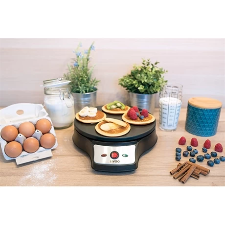 LIVOO Crêpière 2 En 1 - Crêpes Et Pancakes 1000 W DOC143 6 LIVOO Crêpière 2 En 1 - Crêpes Et Pancakes 1000 W DOC143 – Image 4