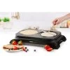 Domo Crêpière Double Pour 2 Crêpes De 18 Cm 1000 W DO8715P