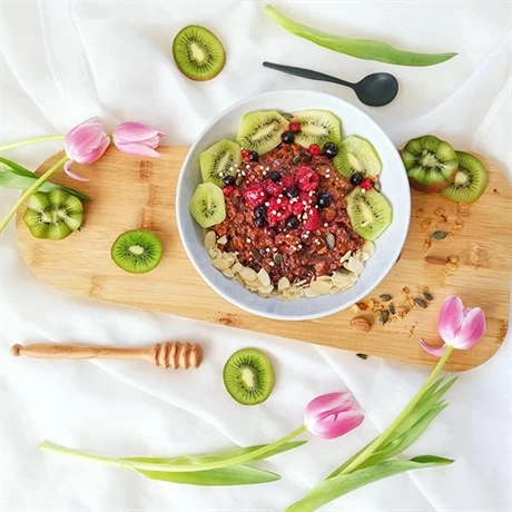 Set 3 Pièces Petit Déjeuner En Bois D'olivier 4 Set 3 Pièces Petit Déjeuner En Bois D'olivier – Image 2